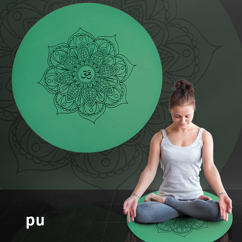 Thảm Tập Yoga Bằng Cao Su Pu Tự Nhiên Chống Trượt In Họa Tiết Xinh Xắn