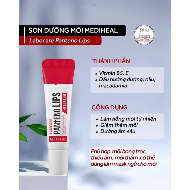 Son dưỡng giảm thâm và khô môi Mediheal Labocare Panteno Lips