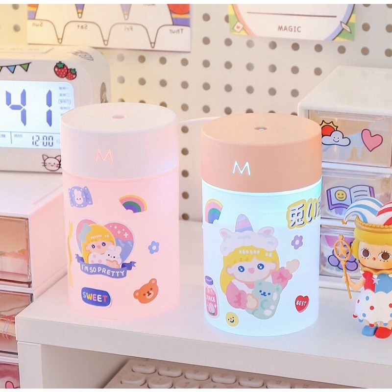 Đèn Ngủ Phun Sương Tạo Ẩm Dễ Thương - Máy Tạo Độ Ẩm Không Khí DUASHOP