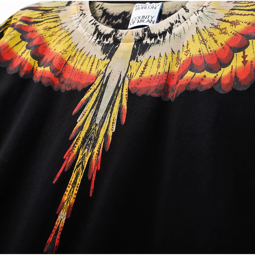 Áo Thun Tay Ngắn In Hình Đôi Cánh Thời Trang