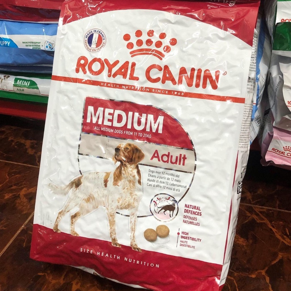 Thức ăn cho chó lớn giống vừa Royal Canin Medium Adult - Bao 10kg