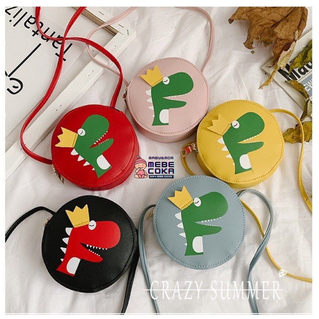 Túi đeo chéo khủng long, túi mini dễ thương phong cách Hàn Quốc cho bé gái