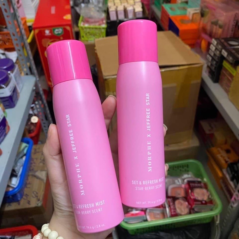 Xịt Khoá Nền Morphe x Jeffree Star Set & Refresh Mist