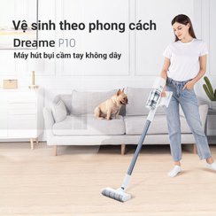 Máy Hút Bụi Cầm Tay Không Dây Dreame P10 - Lực Hút 20000Pa - Bản Quốc Tế - BH 12 Tháng