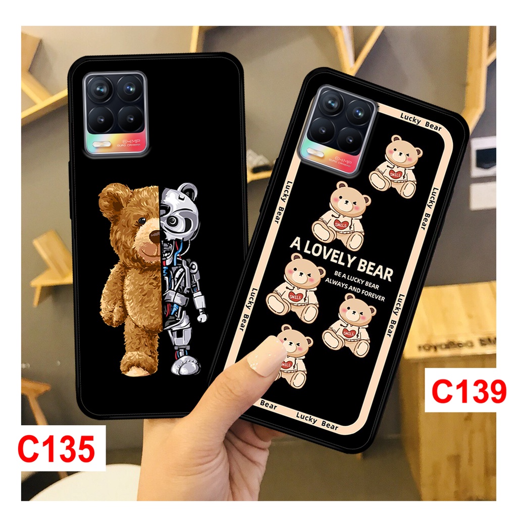 Ốp Lưng Realme 8 - realme 8 pro in hình gấu cute. ốp realme in hình chất lượng