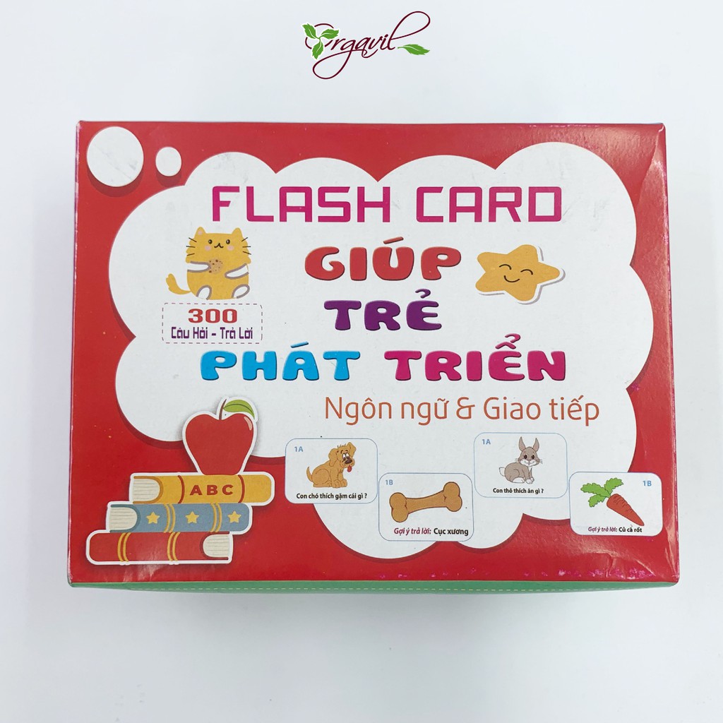 Bộ Thẻ Học Thông Minh Glenn Doman, Flashcard Giúp Trẻ Phát Triển Ngôn Ngữ Và Giao Tiếp - Orgavil