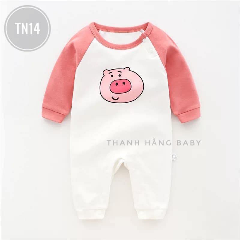 Body Cho Bé, Bộ Body Dài Tay Thu Đông Bé  Trai Bé Gái Thanh Hằng Baby Từ 3 Đến 13 Kg