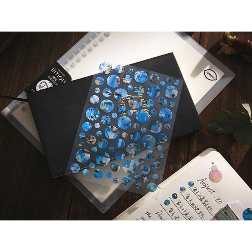 Bộ 3 tờ sticker chấm tròn