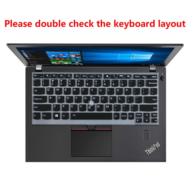 Miếng dán bảo vệ bàn phím silicon siêu mỏng chuyên dụng cho lenovo thinkpad x390 x250 x260 x270 x280 12.5 inch