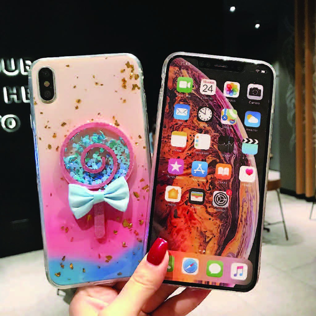 Ốp Lưng Iphone ⚡ Ốp Lưng Điện Thoại Iphone Kẹo Mút Nhũ ⚡ Full Size Từ Iphone 6 - 11 Promax - Tuấn Case 75