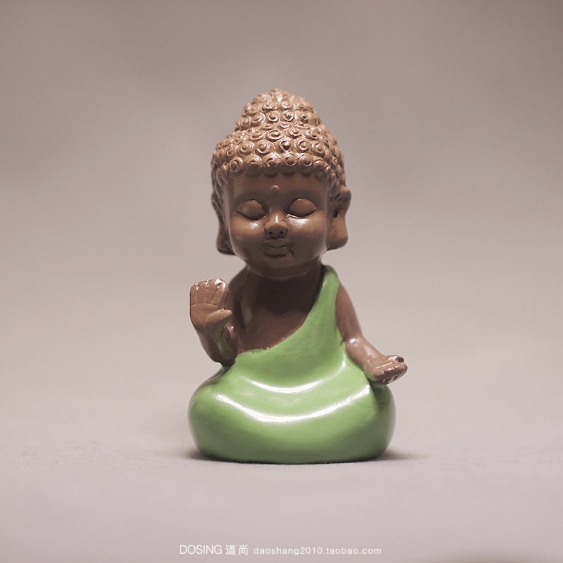 Tượng chú tiểu xanh dễ thương/ Sét 3 nhà sư mang lại an nhiên trong cuộc sống 💕FREESHIP 50k💕 - Dear Ladies