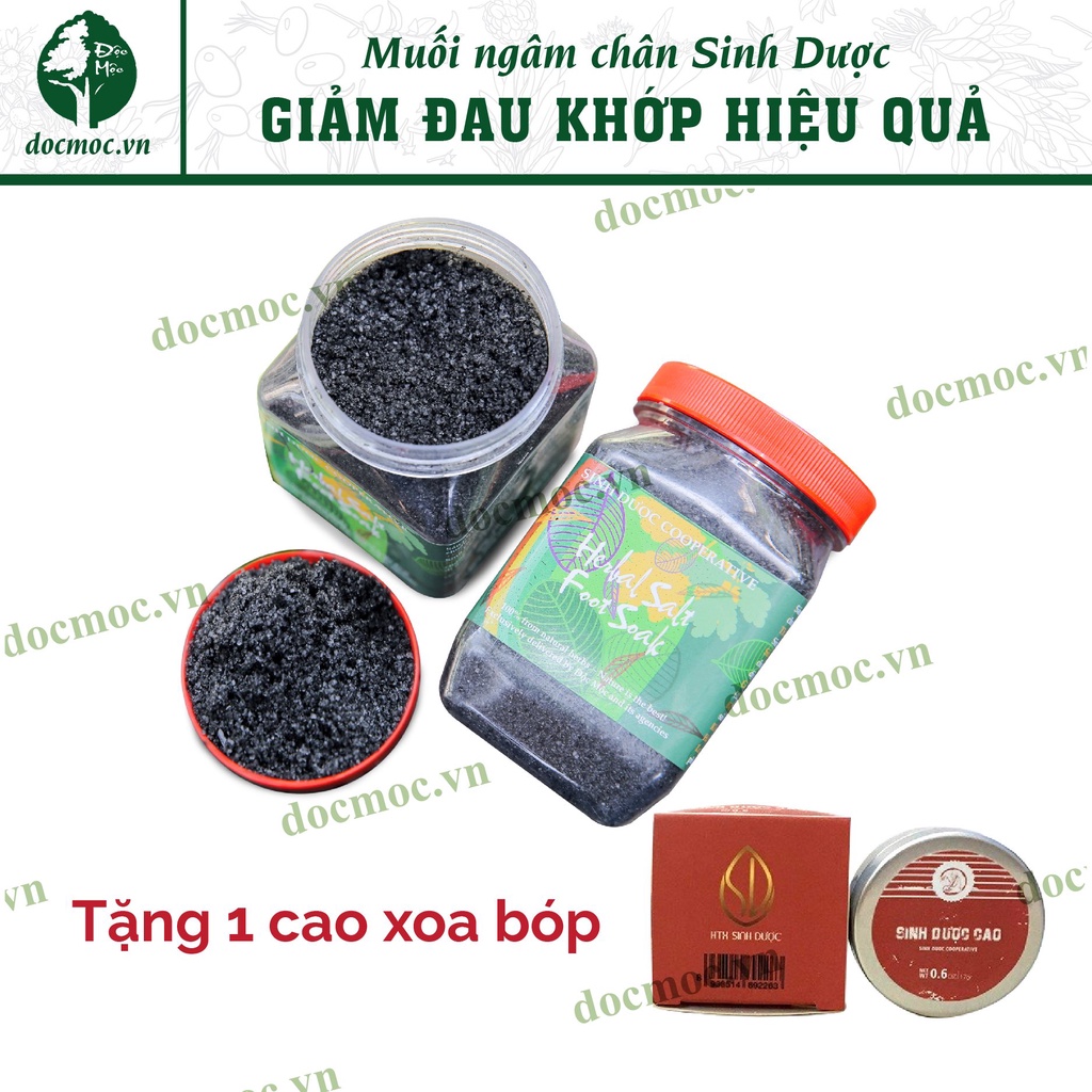 06 Hộp Muối Ngâm Chân Sinh Dược Shopdocmoc, Muối Thảo Dược Ngâm Chân Độc Mộc Giảm Đau Nhức, Giảm Tê Bì, Giúp Ngủ Ngon