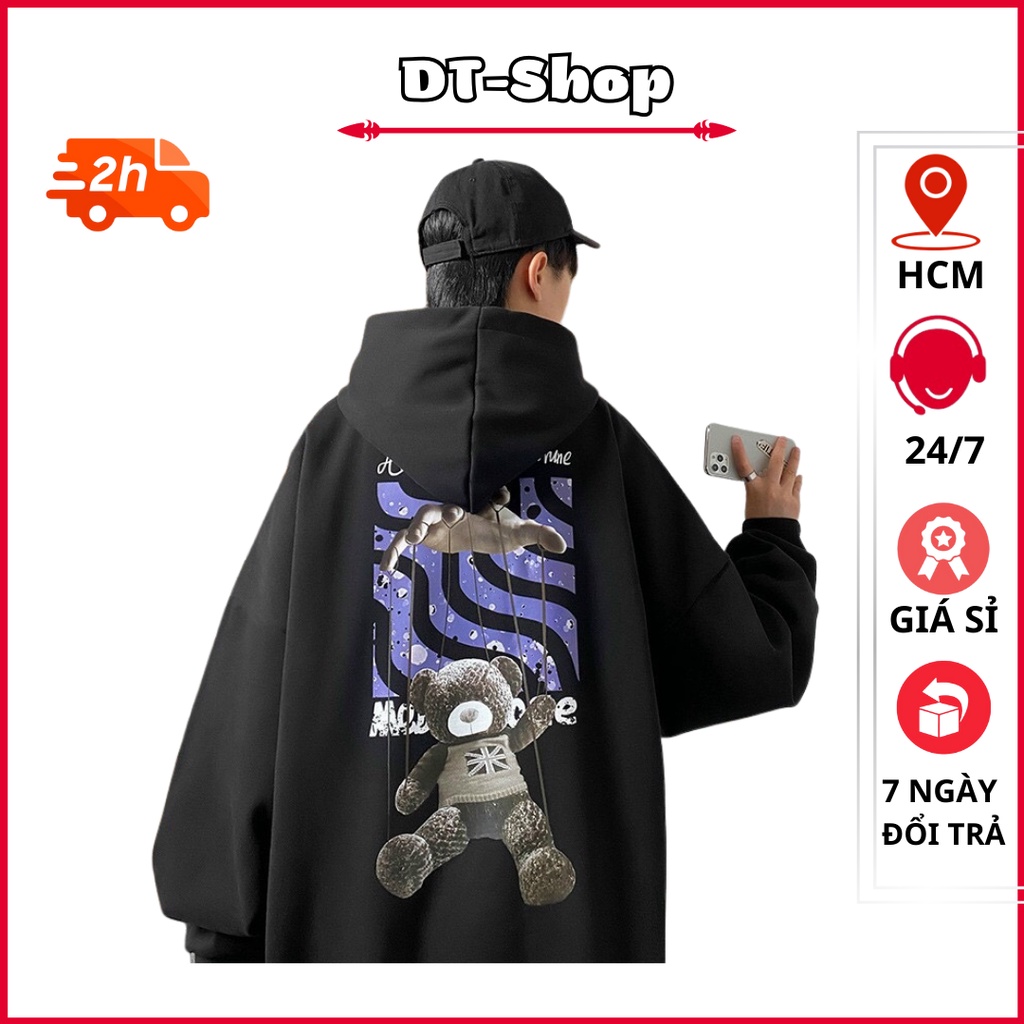 Áo hoodie nam nữ nỉ ngoại ulzzang unisex cặp đôi hàn quốc dày mịn chống nắng hình in cá tính FACLY'S