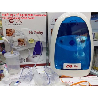 Bình đựng dịch và dây của máy xông, hút mũi AG life hibaby