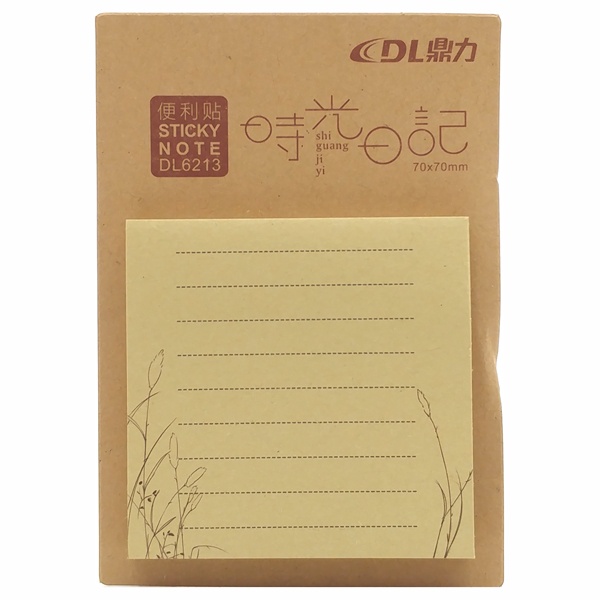 Giấy Note 70 x 70 mm DL6213 - Chấm Ngang (55 Tờ)