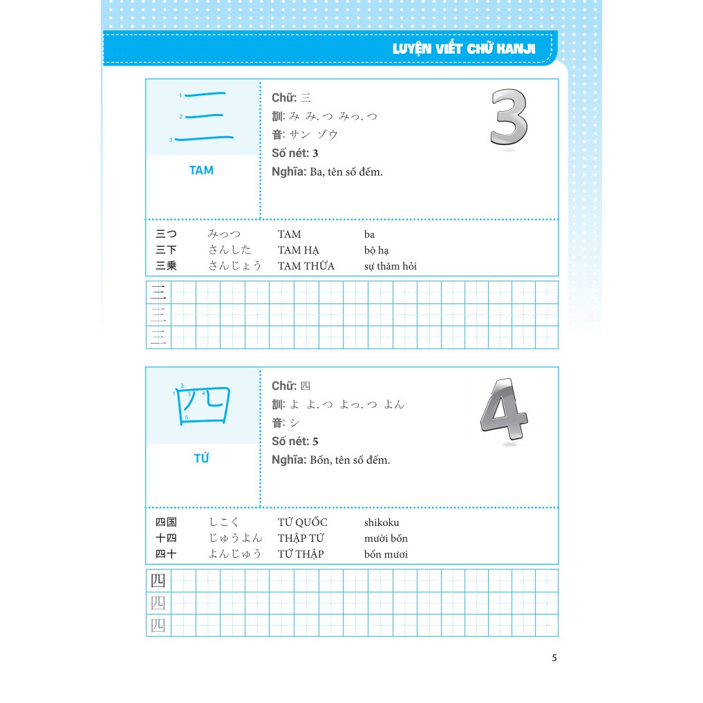 Sách - Luyện viết chữ KANJI Tặng Kèm Bookmark