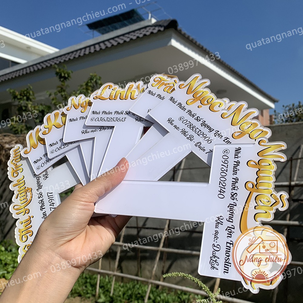 Biển hiệu mica trang trí shop bán hàng - Free thiết kế theo yêu cầu - Đạo cụ bán hàng hiệu quả