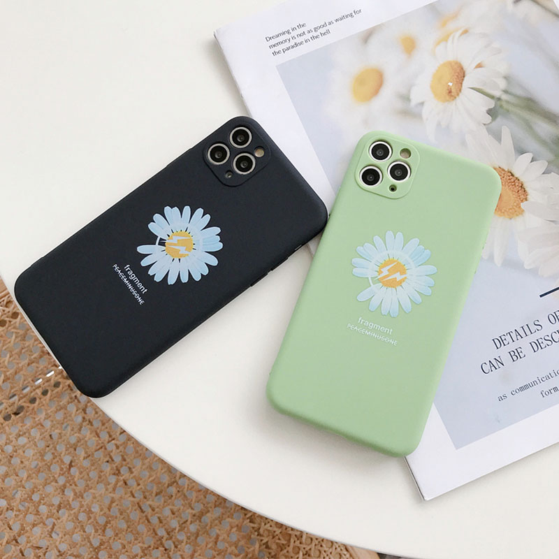 Ốp điện thoại mềm hình bông hoa màu trắng cho iPhone6 6s 6plus 6splus 7 8 7plus 8 8plus X XS XR XSMAX iPhone11