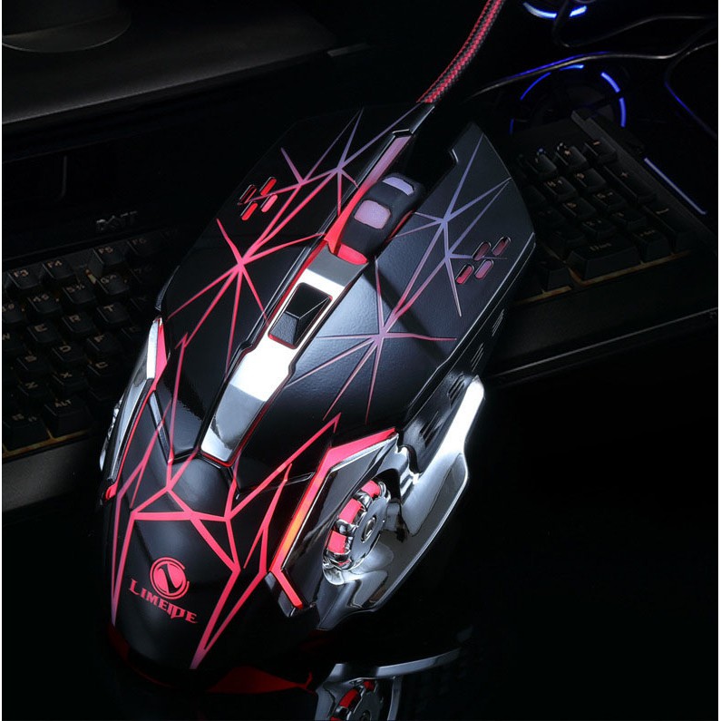 CHUỘT GAME THỦ GAMING LIMEME V3 PRO WHITE LED  CỰC ĐẸP CỰC BỀN | BigBuy360 - bigbuy360.vn