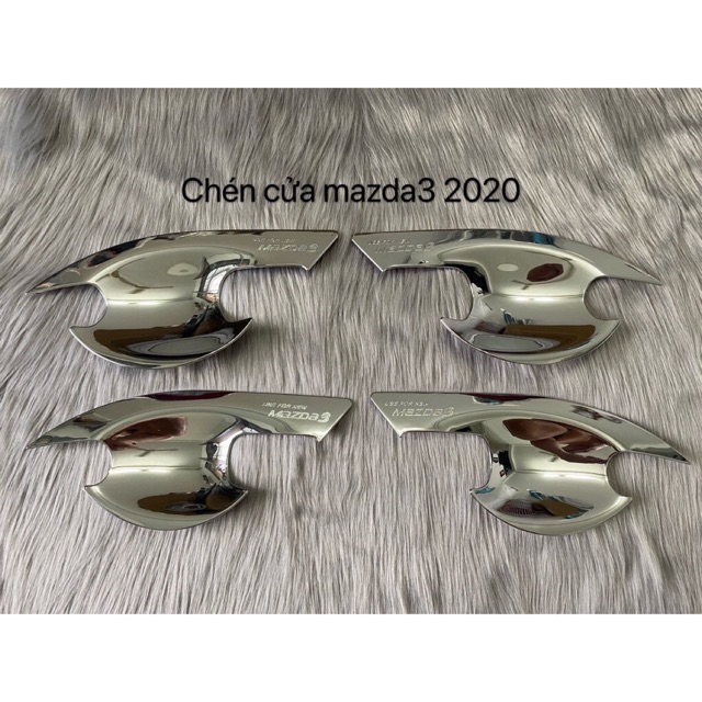 Ốp tay nắm, hõm cửa Mazda 3 đời 2020 - 2021 mạ crom