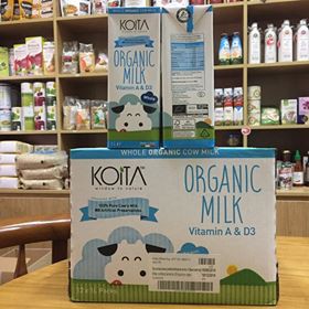 Sữa bò hữu cơ  nguyên kem Koita (1Lít)