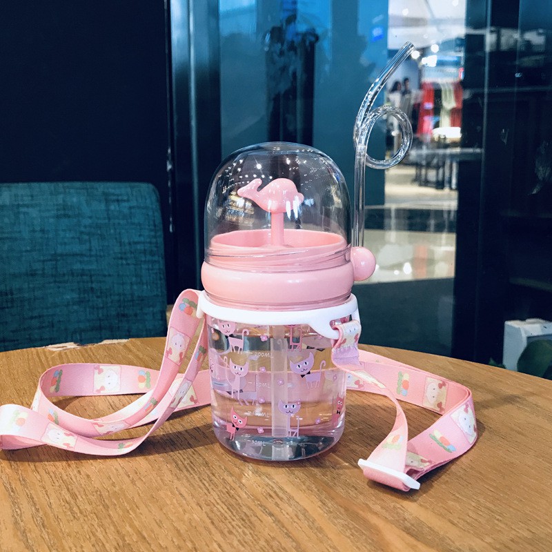 Bình nước cho học sinh tiểu học và mẫu giáo MẪU CÁ HEO- 250ml, mẫu heo xinh 350ml