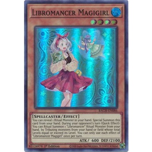 Thẻ bài Yugioh - TCG - Libromancer Magigirl / BACH-EN086'