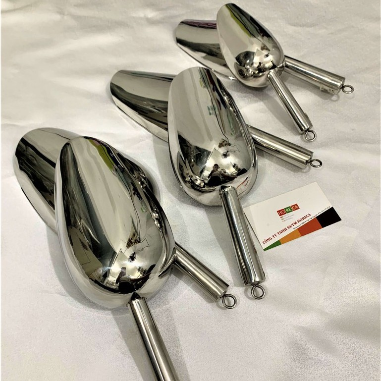 XẺNG XÚC ĐÁ INOX cao cấp sáng bóng (nhiều kích thước)