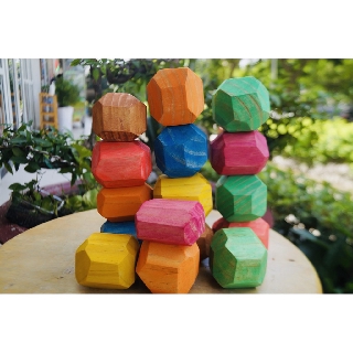 ANHA KIDS Đá gỗ cân bằng Tumi Ishi (set 9 viên)