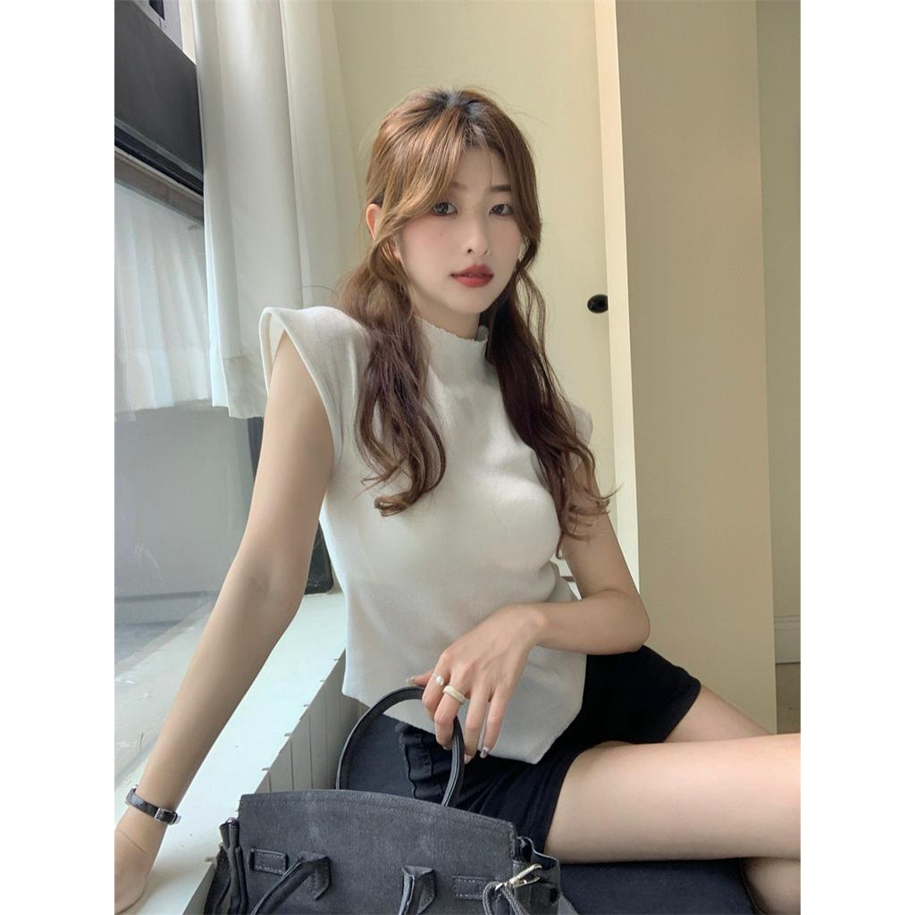 61810 Mùa Hè Phong Cách Mới Áo Dệt Kim Phụ Nữ