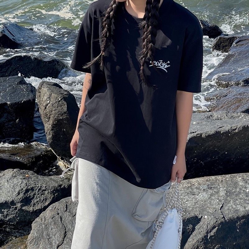 Áo thun BLVCK hoạ tiết Palm Tree T-shirt - Màu đen Local brand 100% Cotton