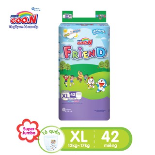 Tã quần Goon Friend gói cực đại size S62/M58/L48/XL42/XXL34 đủ size 