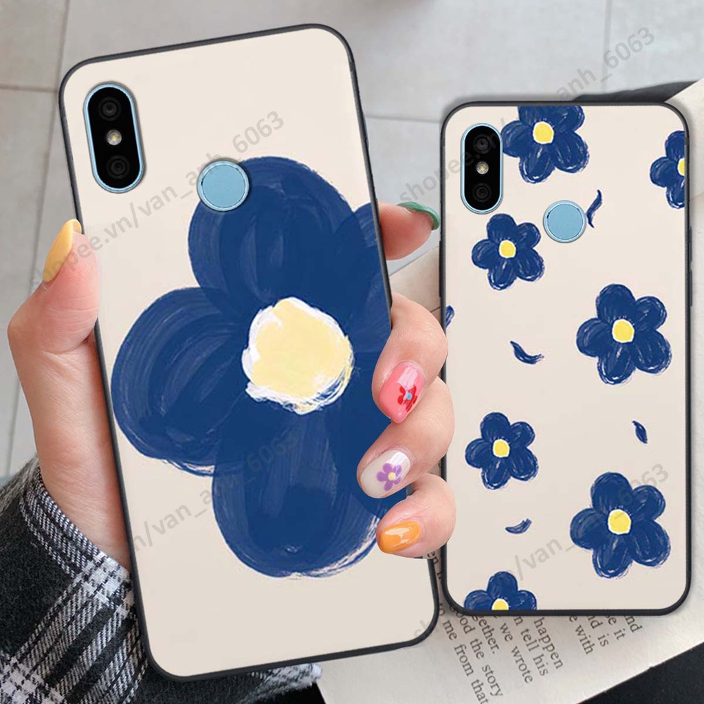 Ốp lưng Xiaomi Redmi 6 Pro / Mi A2 Lite in hình hoa, gấu rich bear nghệ thuật, thời trang
