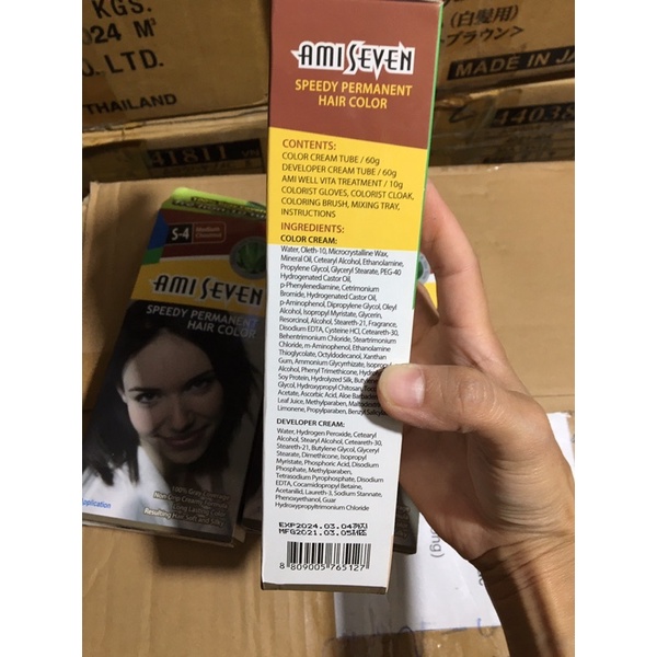 Nhuộm tóc phủ bạc ami seven