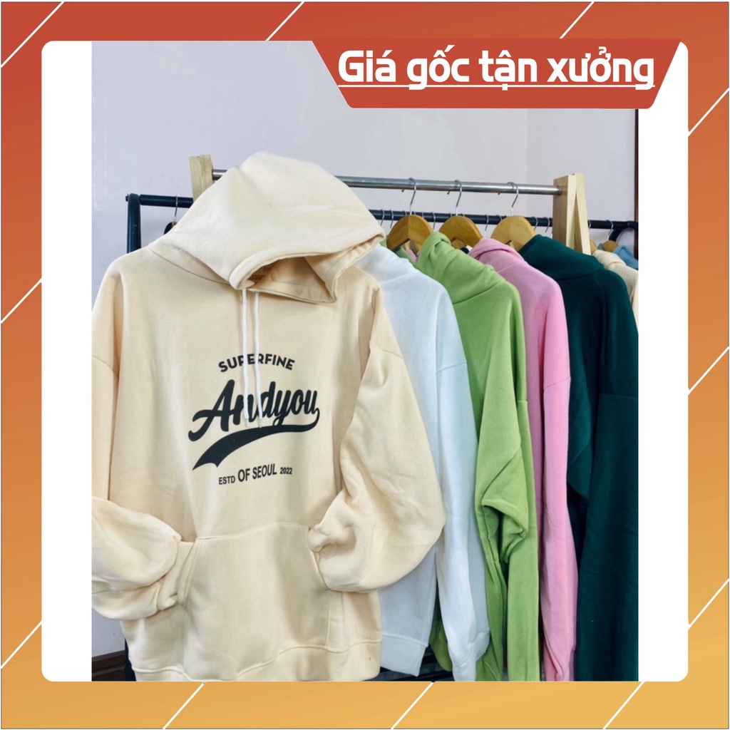 Áo Khoác nỉ HOODIE  UNISEX Nam Nữ Chất Vải Dày Dặn Ấm Áp (Mã 09 : AND YOU)