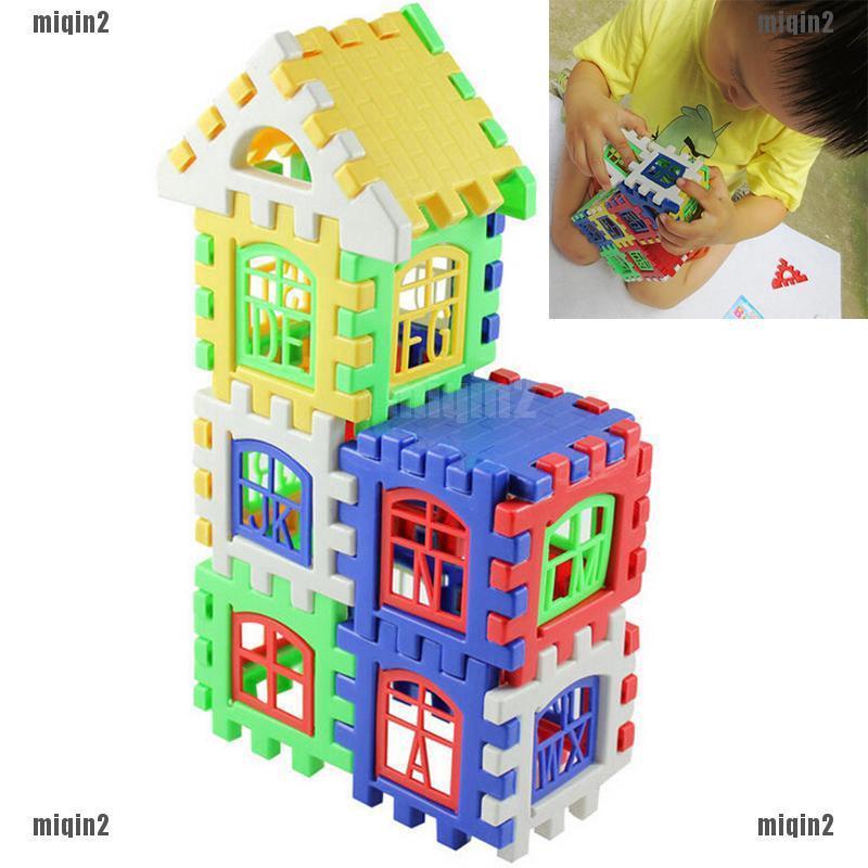 {MQ2}Bộ đồ chơi xếp hình ngôi nhà 24 mảnh ghép có kí tự chữ cái cho bé