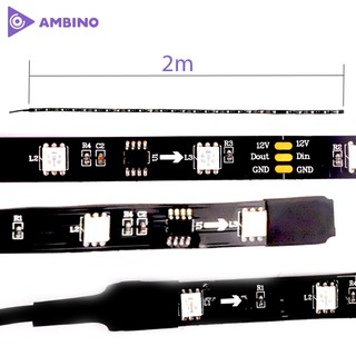 Bộ Led dán cạnh bàn 2m Ambino Black