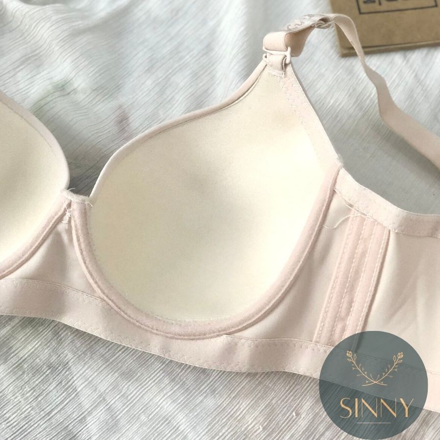 Áo lót big size Thái Lan, áo ngực nữ cúp D không mút có gọng bản to chống xệ Anny 8802, Sinny