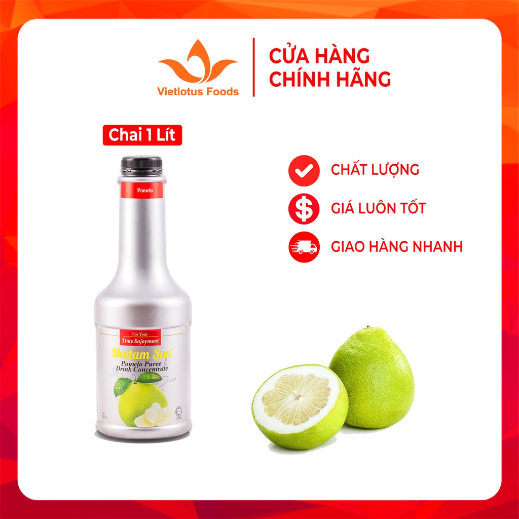 Mứt Madamsun vị Bưởi (Pomelo Puree Mix) chai 1L - Hàng nhập khẩu Malaysia