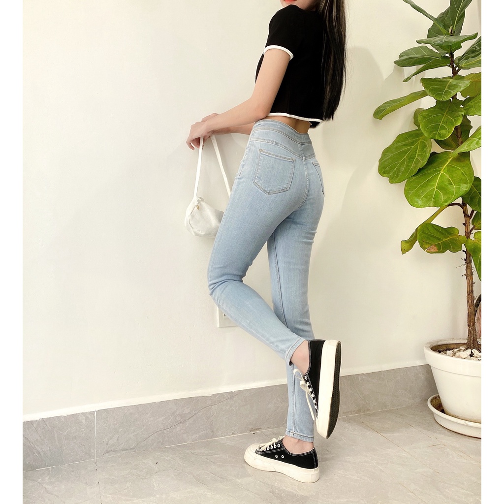 Quần Light / Dark blue wash skinny jeans 20decemberjeans mã 1109 | BigBuy360 - bigbuy360.vn