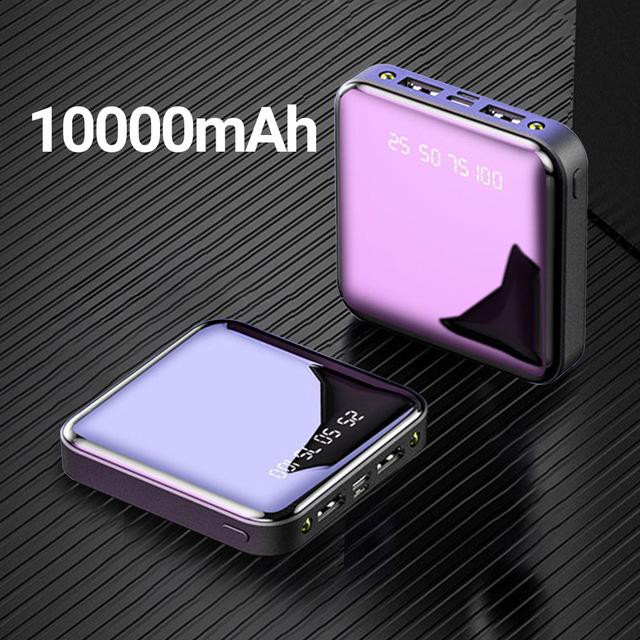 Pin sạc dự phòng 20000mAh Có Hiển Thị % Pin Tráng gương