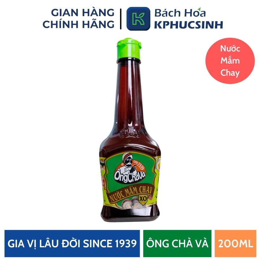 Nước mắm chay Ông Chà Và 200ml KPHUCSINH - Hàng Chính Hãng