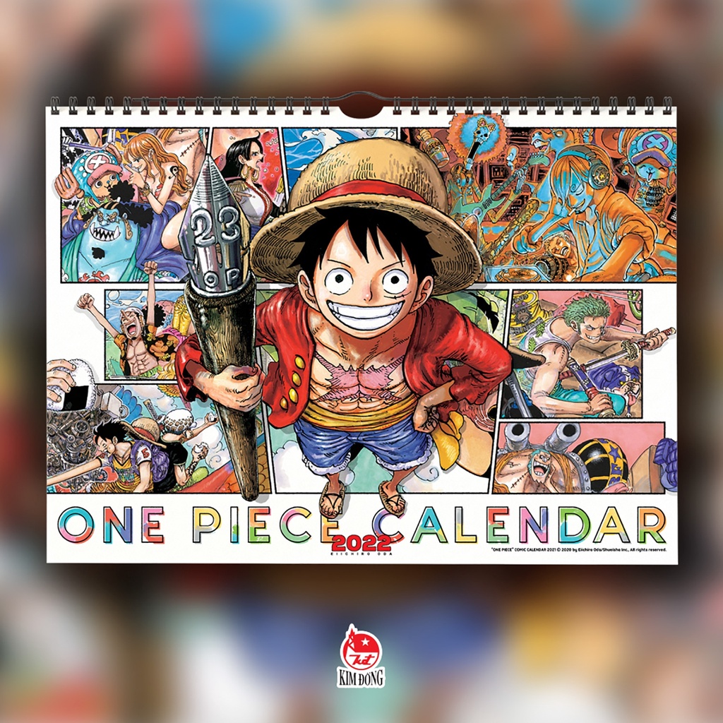 Lịch Treo Tường NXB Kim Đồng Manga One Piece 2022