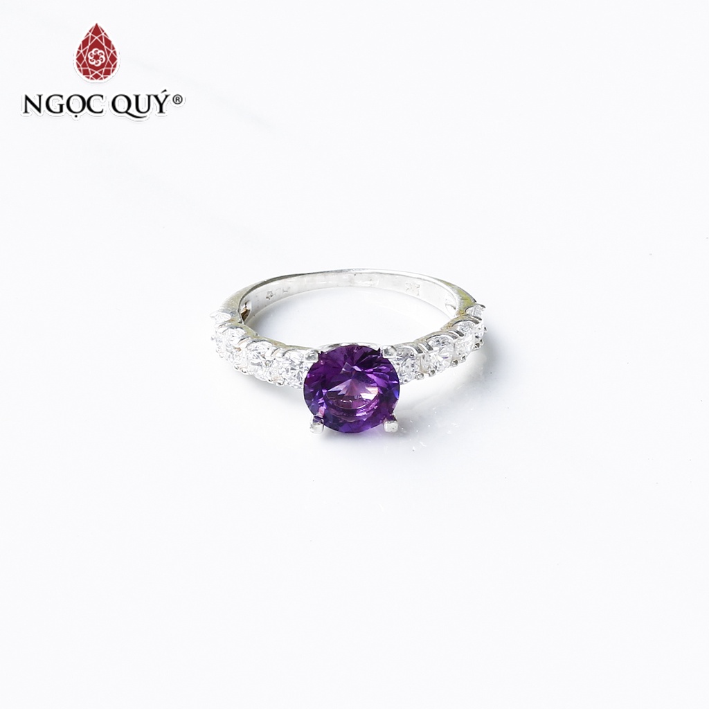 Nhẫn bạc TA tím - Ngọc Quý