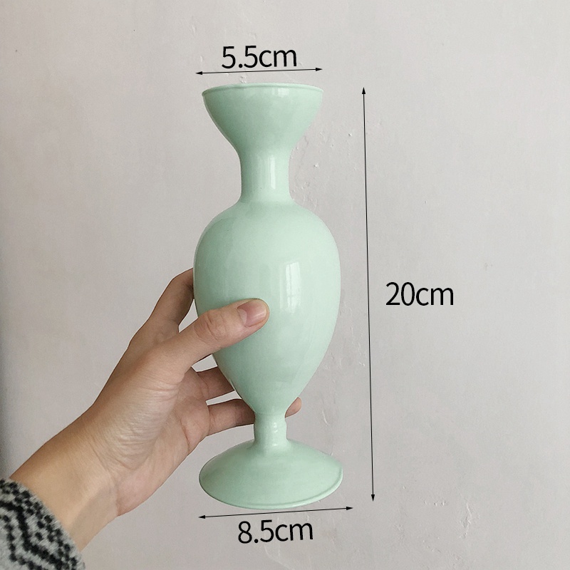 Bình hoa bằng thủy tinh phong cách vintage trang trí nhà ở