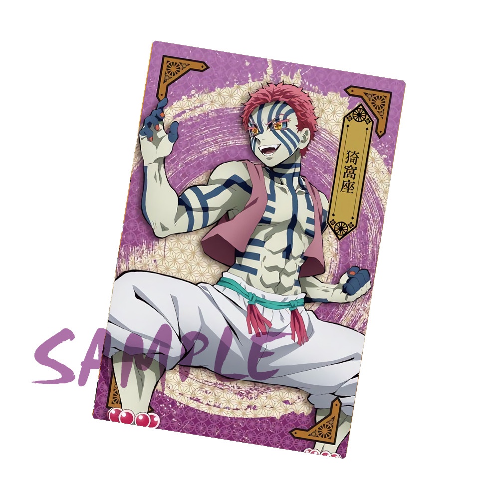 Ảnh card bo góc in hình KIMETSU NO YAIBA - Mugen Train Arc thẻ bo viền 5*8cm anime Thanh Gươm Diệt Quỷ chibi M1