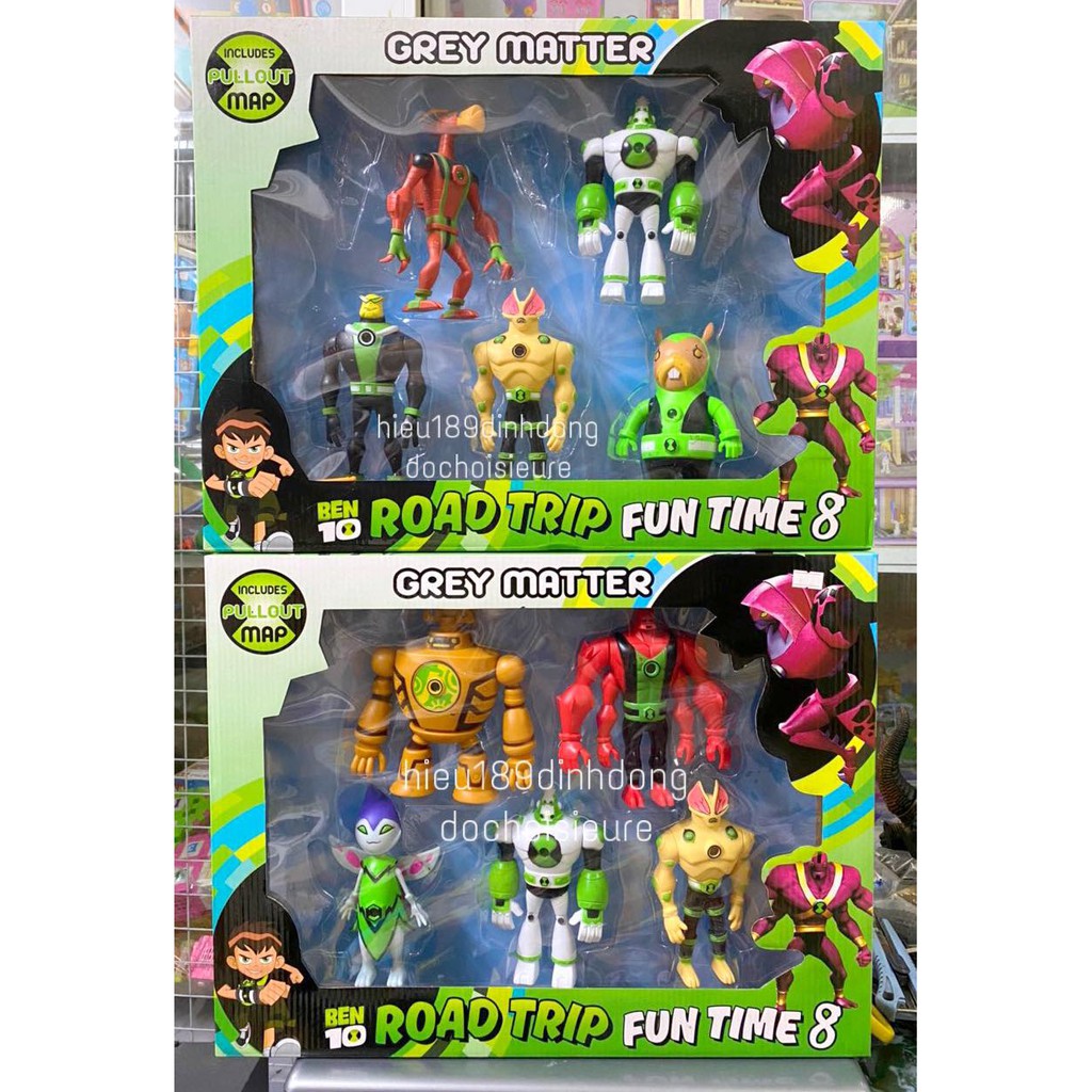 Ben10: Bộ mô hình gồm nhiều nhân vật ben 10 size to (khách chat chọn mẫu hoặc shop gửi mẫu ngẫu nhiên)