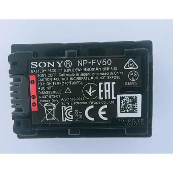 PIN MÁY ẢNH SONY NP-FV50, DUNG LƯỢNG CAO