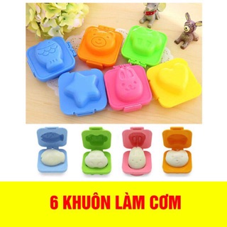 Bộ khuôn làm cơm ,ép trứng ,ép cơm ,làm bánh 6 món