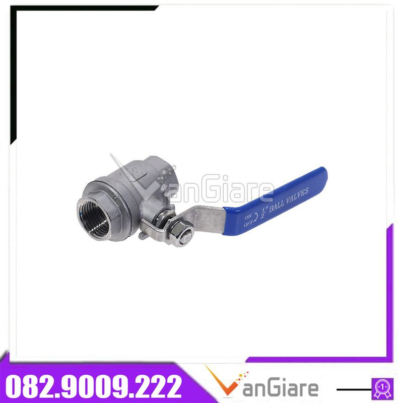 Van bi inox 42 49 60 - Van khoá nước tay gạt inox Đài Loan